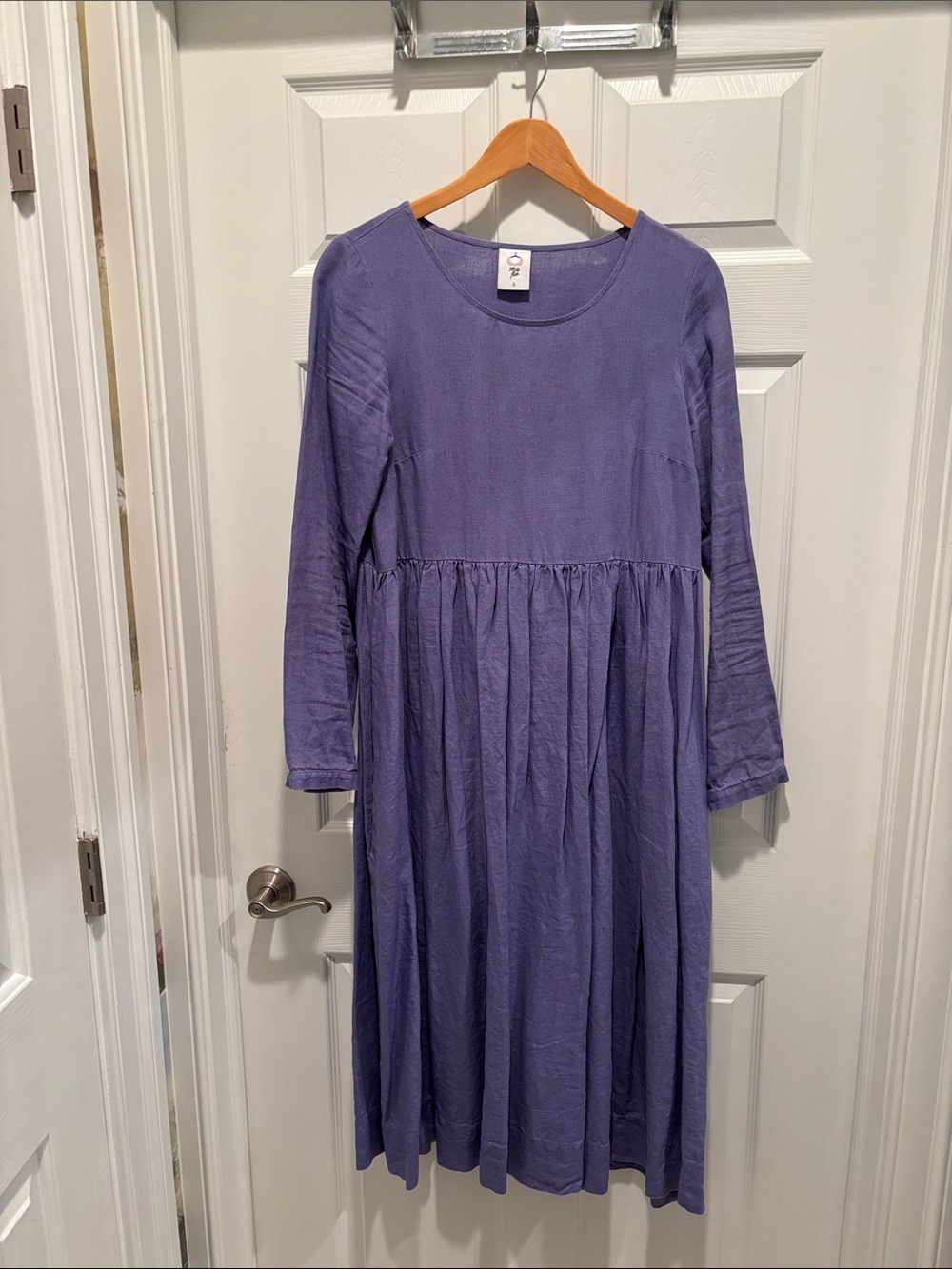 Son de Flor Lavender Long Sleeve Maxi Dress